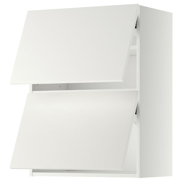 Metod Wall Cabinet Horizontal W 2 Doors White Haggeby White Ikea
