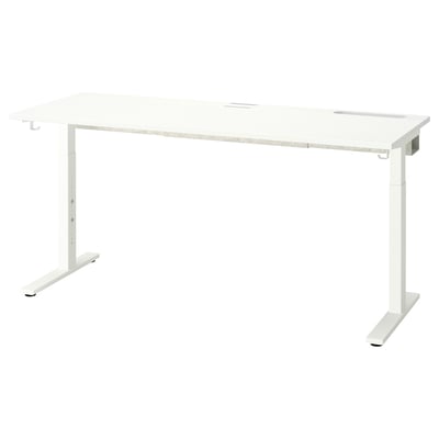MITTZON Desk, white, 160x60 cm