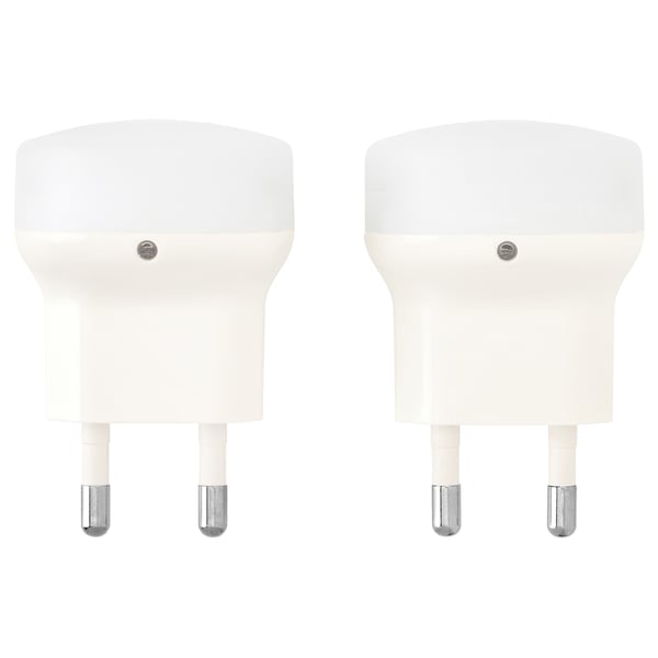 MÖRKRÄDD LED nightlight with sensor, white