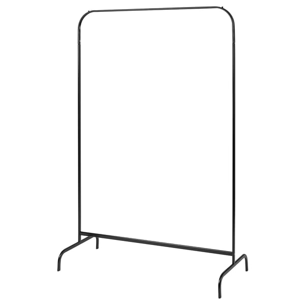 MULIG Clothes rack, black, 99x152 cm