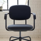 MULLSJÖ Swivel chair, Gräsnäs dark grey
