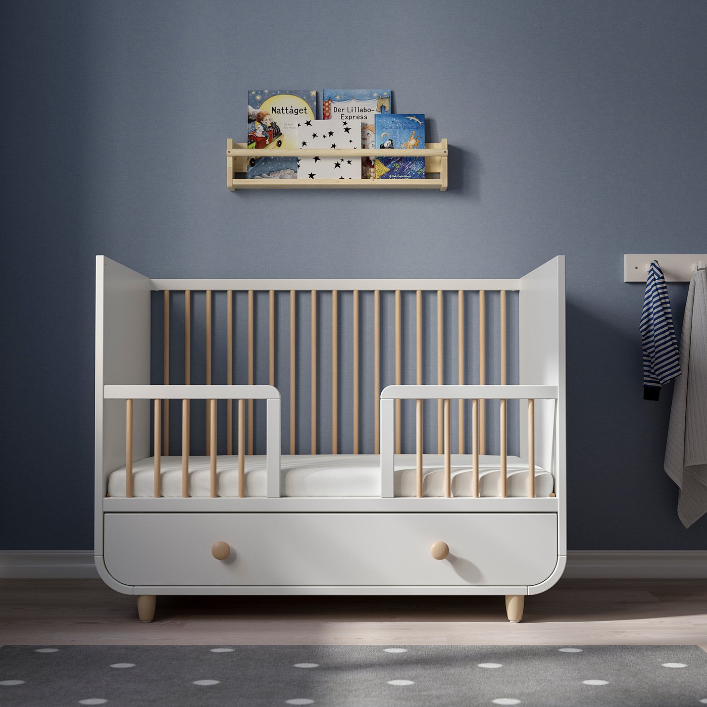 ikea cot bed with drawers