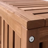 NÄMMARÖ Storage box, light brown stained indoor/outdoor, 80x40x45 cm