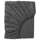 Option: NATTJASMIN Fitted sheet, dark grey, 180x200 cm