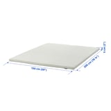 NISSEHOLM Mattress pad, white, 150x200 cm