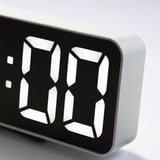 NOLLNING Clock/thermometer/alarm, white, 18x8 cm