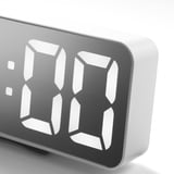 NOLLNING Clock/thermometer/alarm, white, 18x8 cm
