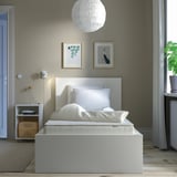 NOPAKTE Mattress pad, white, 90x200 cm