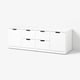 NORDLI Chest of 6 drawers, white, 160x54 cm