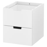 NORDLI Modular chest of 2 drawers, white, 40x45 cm