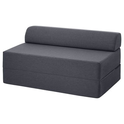 NYKIL 2-seat sofa-bed, dark grey