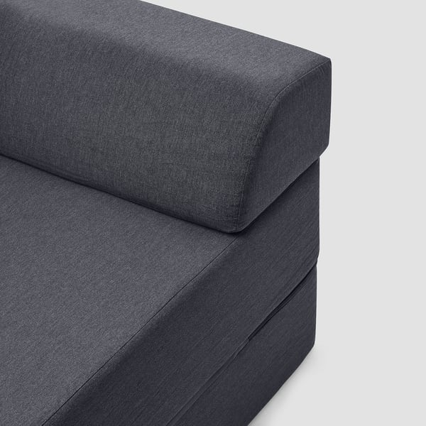 NYKIL 2-seat sofa-bed, dark grey