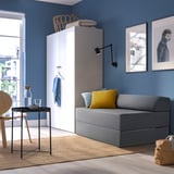 NYKIL 2-seat sofa-bed, dark grey
