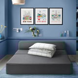 NYKIL 2-seat sofa-bed, dark grey