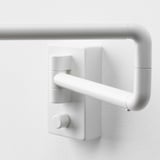 NYMÅNE Wall lamp w swing arm, wired-in, white