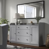 NYPONBUSKE Mirror, black, 65x135 cm