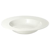 OFANTLIGT Deep plate, white, 24 cm