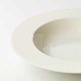 OFANTLIGT Deep plate, white, 24 cm