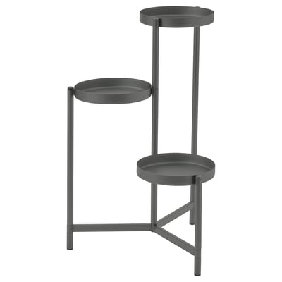 OLIVBLAD Plant stand, in/outdoor dark grey, 58 cm