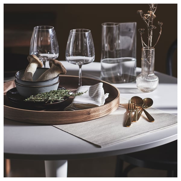 OMBONAD Tray, walnut, 42 cm