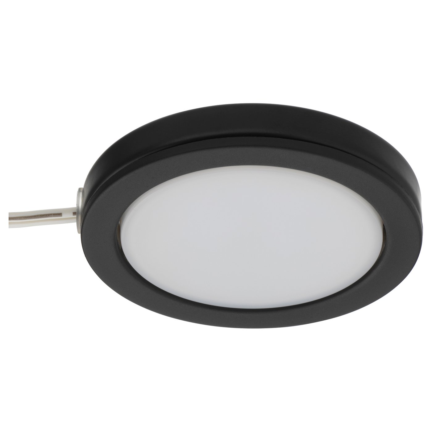 OMLOPP LED spotlight, black, 6.8 cm - IKEA