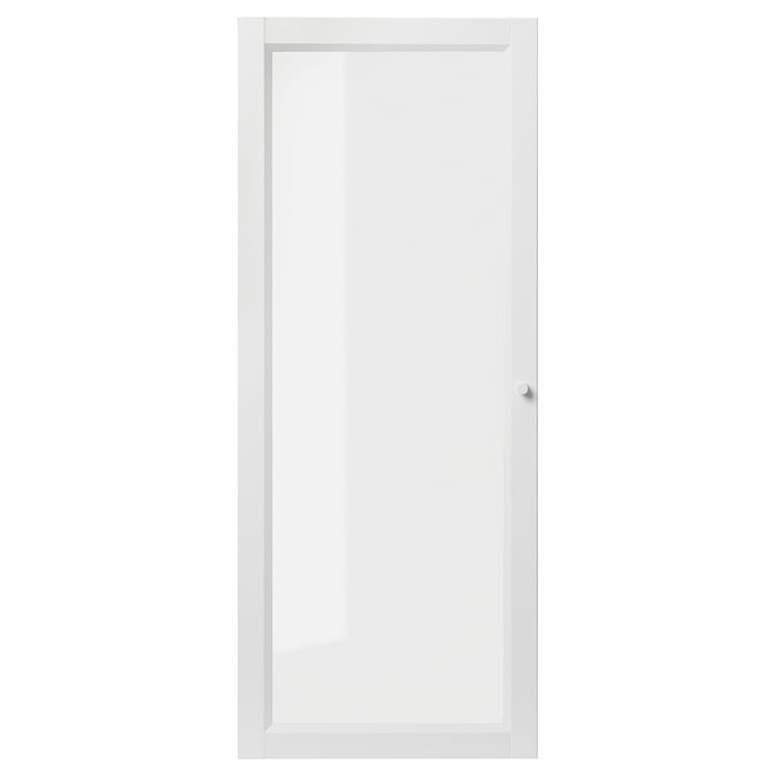 OXBERG glass door, white, 40x97 cm IKEA
