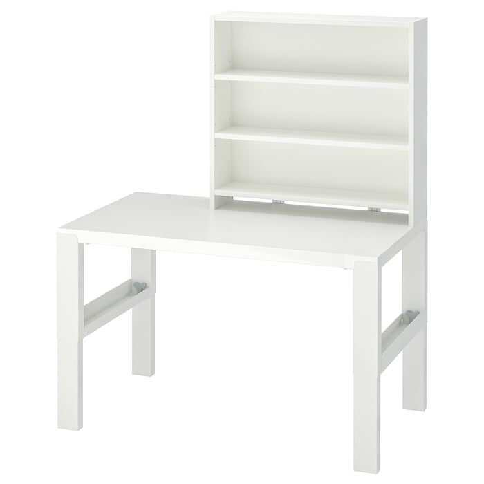 PÅHL desk with shelf unit, white, 96x58 cm IKEA