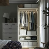 PAX / FLISBERGET Wardrobe, white/light beige, 100x60x201 cm