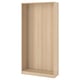 PAX Wardrobe frame, white stained oak effect, 100x35x201 cm