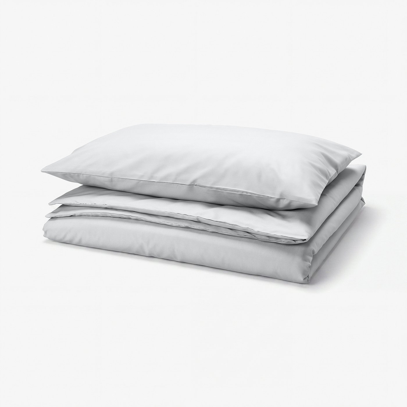 PILTANDVINGE Duvet cover and pillowcase, grey, 150x200/50x80 cm