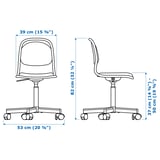 PIPLÄRKA / ÖRFJÄLL Children's desk and chair, blue/pink