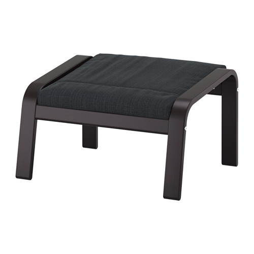 Poang Footstool Hillared Anthracite Ikea