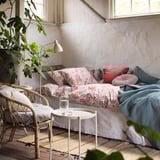RAKLEV Rug, flatwoven, handmade natural/multicolour, 70x160 cm