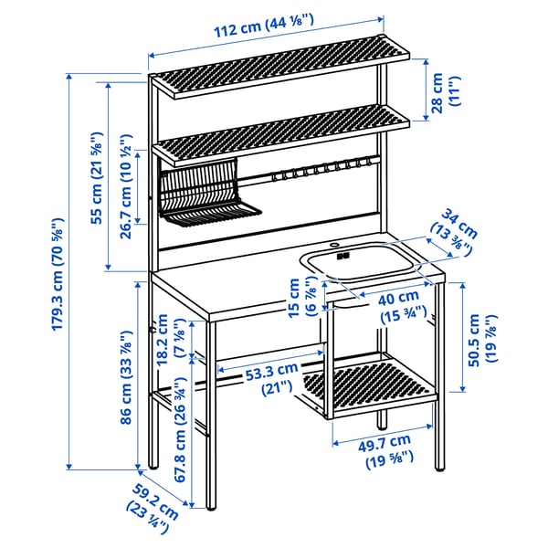 Ravaror Mini Kitchen Black Ikea