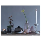 REKTANGEL Vase, clear glass, 22 cm