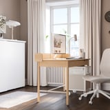 RIDSPÖ Desk, oak, 140x70 cm