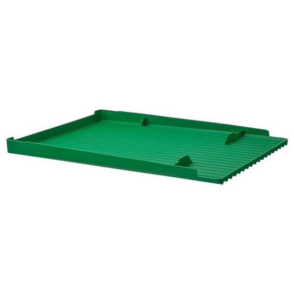RINNIG Dish drainer, double-sided, green, 40x31 cm