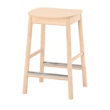 RÖNNINGE Bar stool, counter height/birch, 63 cm