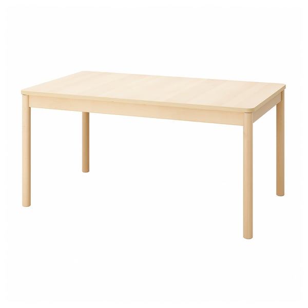 RÖNNINGE Extendable table, birch, 155/210x90x75 cm