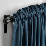 ROSENMANDEL Room darkening curtains, 1 pair, dark blue/with heading tape, 135x250 cm