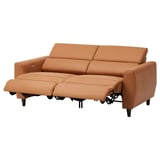 RULLERUM 2-seat sofa with electric recliner, Grann/Bomstad golden-brown