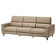 RULLERUM 3-seat sofa w 2 electric recliners, Grann/Bomstad beige