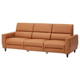 RULLERUM 3-seat sofa w 2 electric recliners, Grann/Bomstad golden-brown