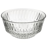 SÄLLSKAPLIG Bowl, clear glass/patterned, 15 cm