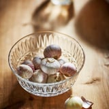 SÄLLSKAPLIG Bowl, clear glass/patterned, 15 cm