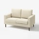 SALTSJÖBADEN Compact 2-seat sofa, Vittangi light beige/white