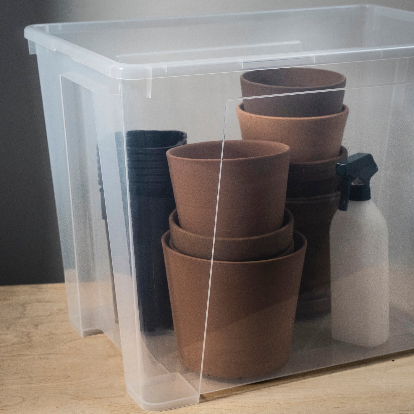 SAMLA box, transparent, 56x39x42 cm/65 l - IKEA
