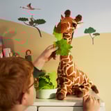 SANDLÖPARE Soft toy, giraffe calf/brown, 45 cm