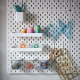 SKÅDIS Pegboard combination, white, 56x56 cm