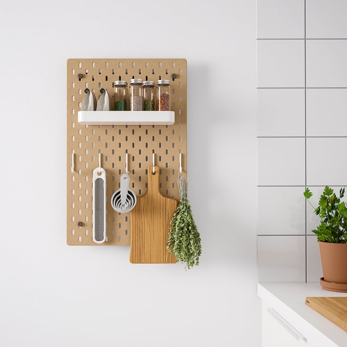 SKÅDIS pegboard, wood, 36x56 cm IKEA